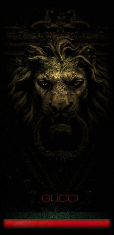 gucci lion wallpaper